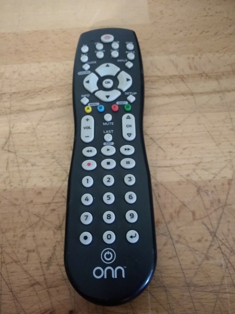 ONN TV Remote - SETUP button