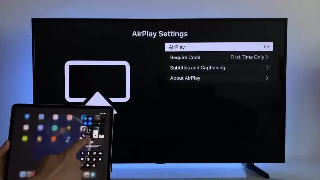 Switch On AirPlay option