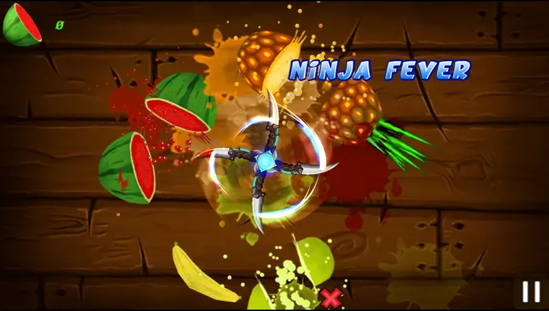 Fruit Cutter game on Roku TV