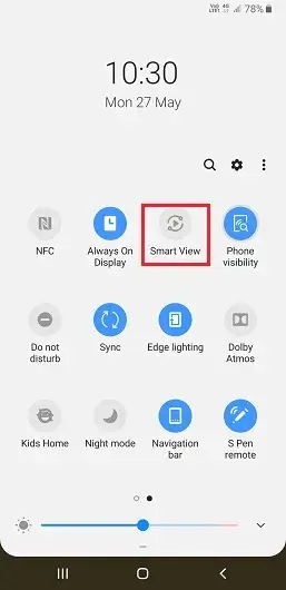 select the Smart View icon