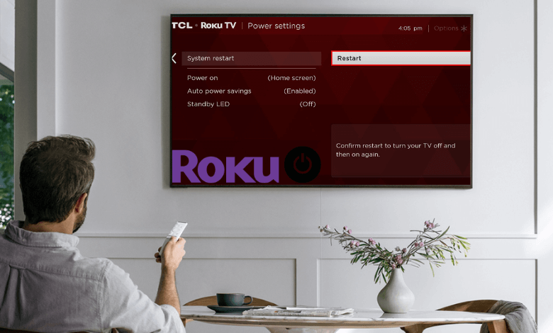 How to restart Roku TV