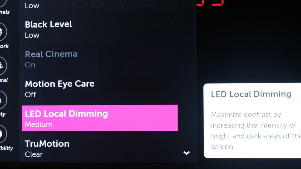 Turn off LED Local Dimming to fix dim screen