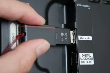 Connect the USB to the USB port 