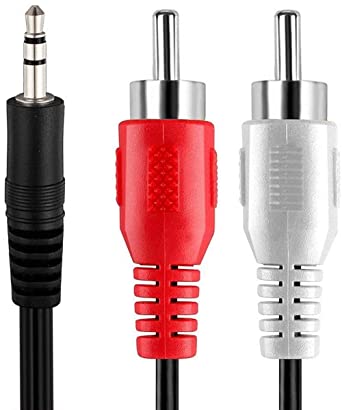 3.5mm earphone jack and RCA cables