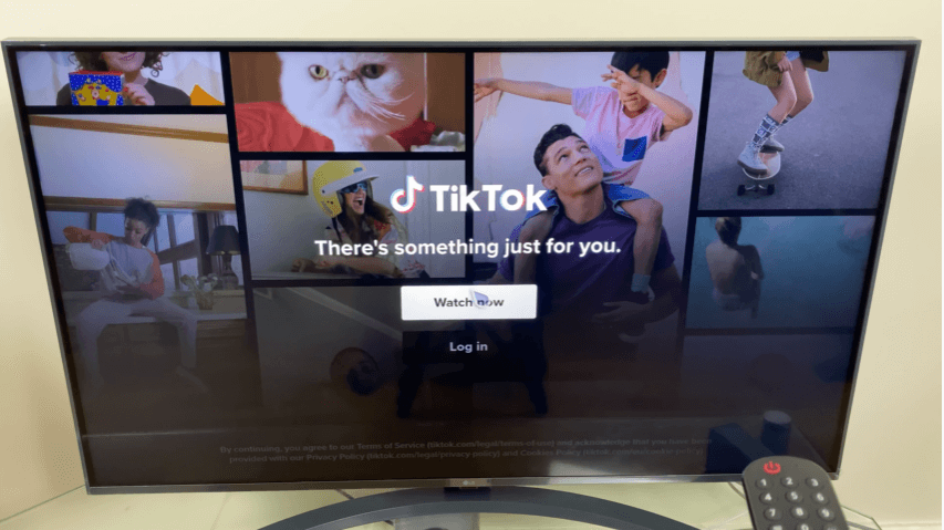 Select Watch now to use Tiktok on LG TV22