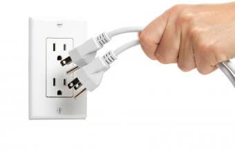 Remove the power socket from wall outlet