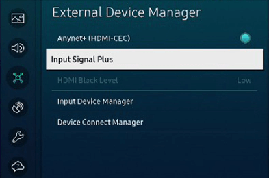 Choose Input Signal Plus