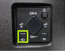 Press the Input button present at the back side of the TV pannel. 