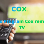 Programming Cox remote to TV