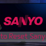How to reset Sanyo TV