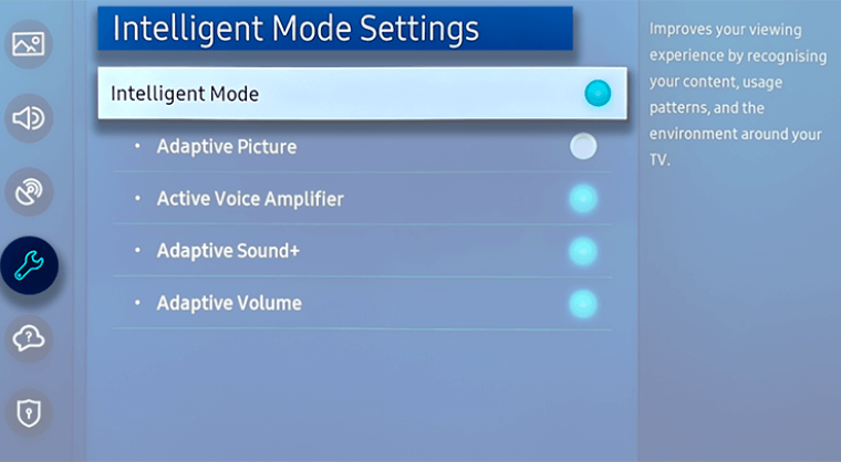Choose any Intelligent Mode Settings