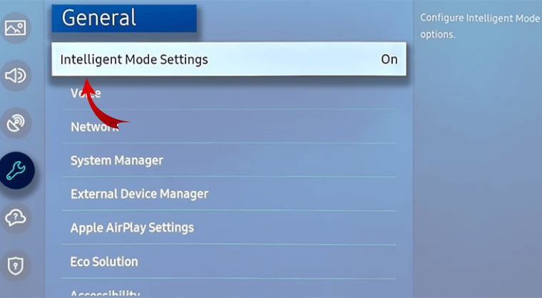 Choose Intelligent Mode Settings