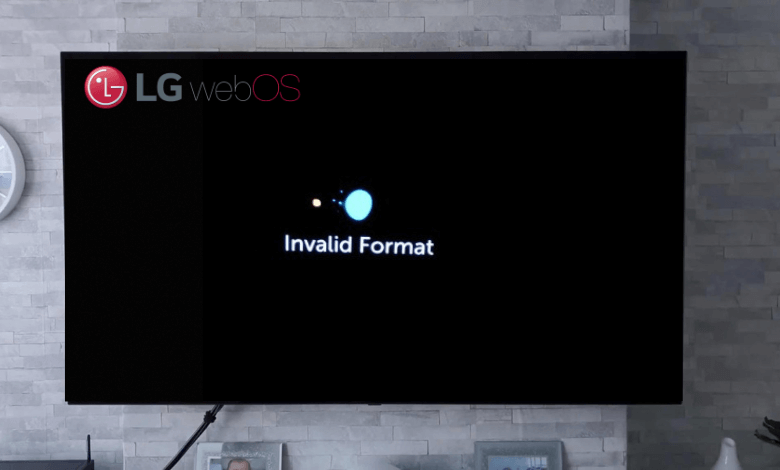 How to solve Invalid Format on LG TV