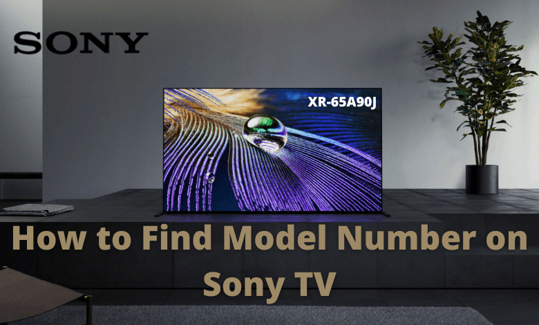 How to find model number on Sony TV