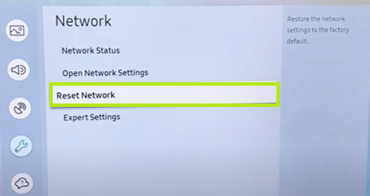 Reset Network Conection and Fix Samsung TV Error Code 102