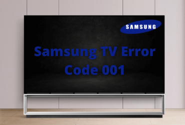 Samsung TV error code 001