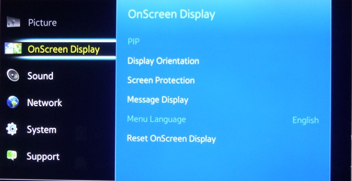 Click OnScreen Display
