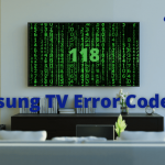 Error code 118 on Samsung smart TV