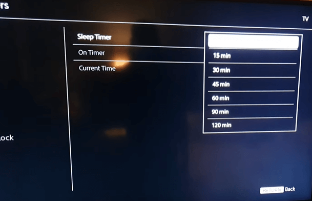 Set up the Sleep Timer on your Sony TV