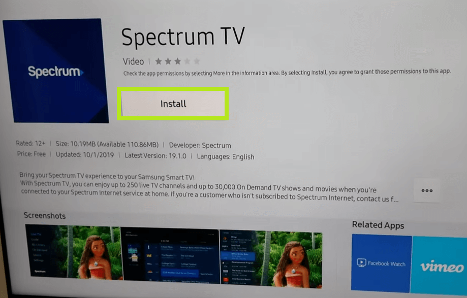 Re-install Spectrum App
