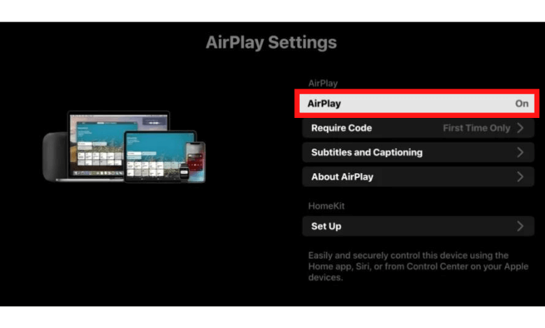 Enable AirPlay feature