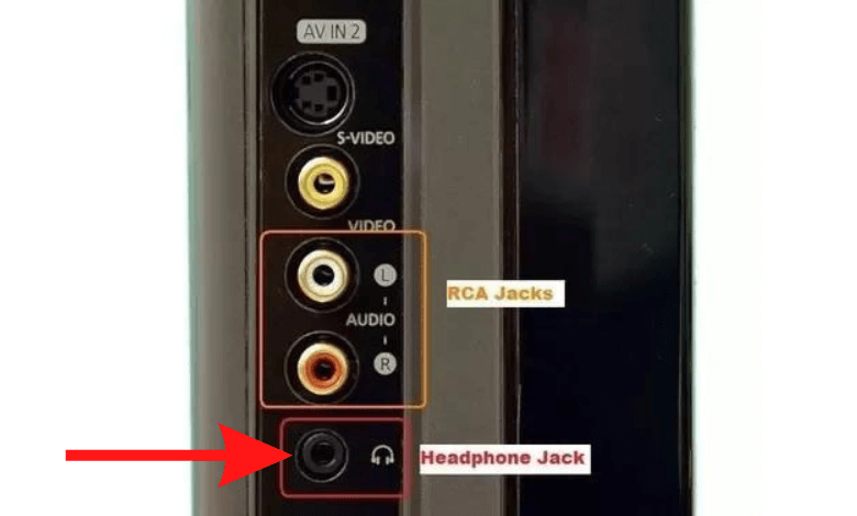 remove earphones from TVs port