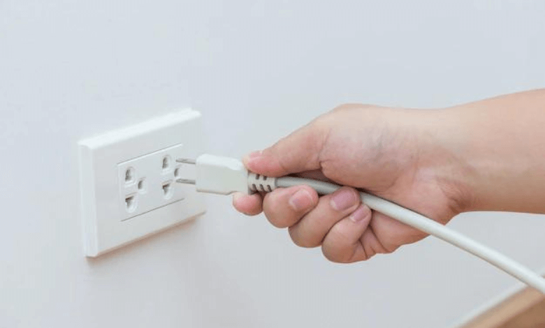 Unplug the power cord from wall outlet