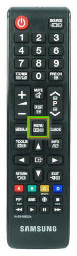 Press the Menu button to unlock Hotel Mode on Samsung TV