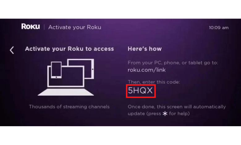 Roku TVs activation code