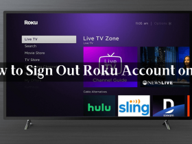 How to Sign out Roku Account on TV