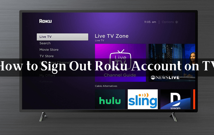How to Sign out Roku Account on TV