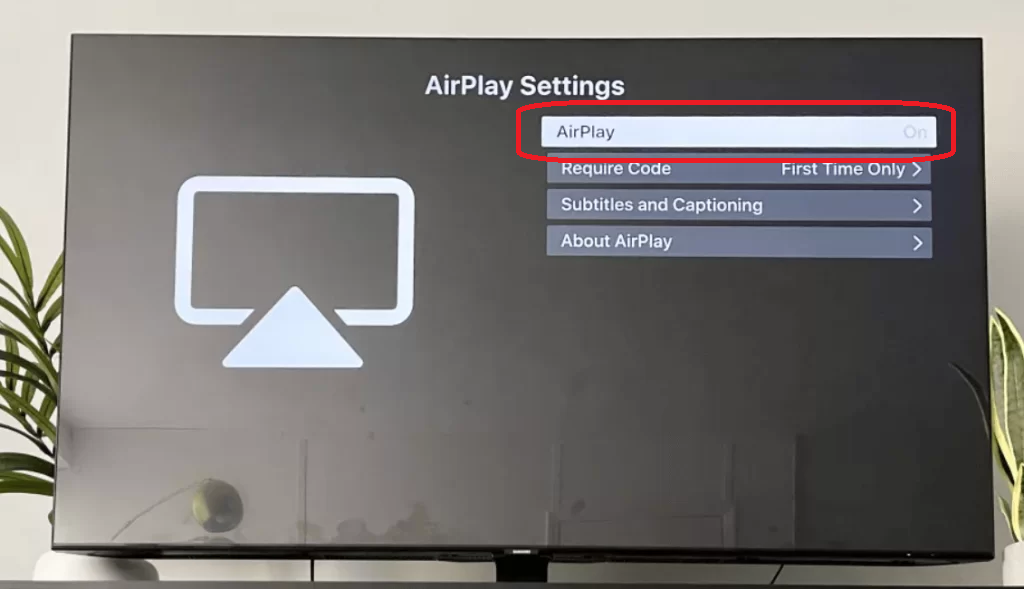 AirPlay on Samsung TV