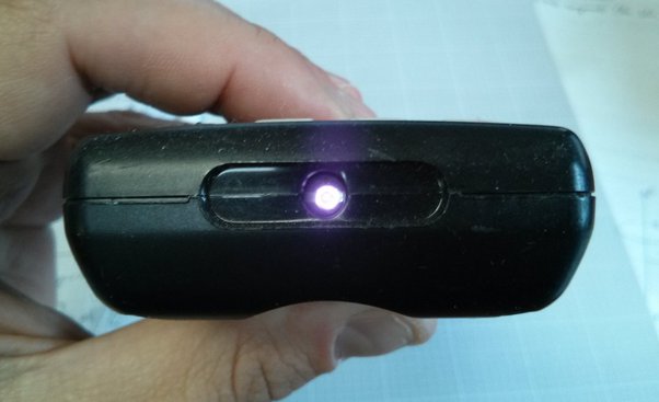 LED flash on Panasonic remote