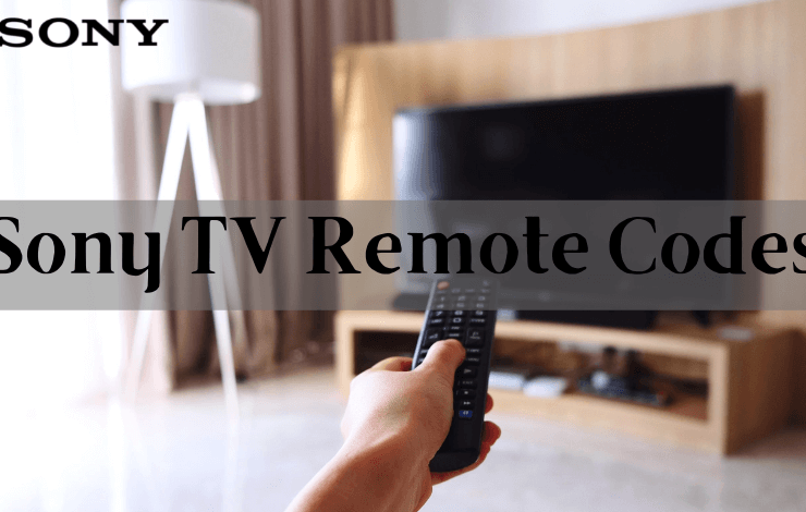 Sony TV remote codes