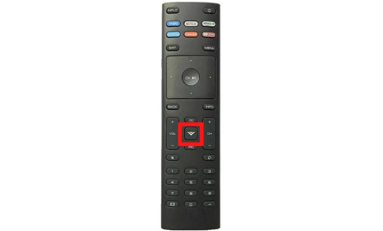 Press Menu button on your remote control