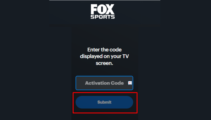 Activation of Fox Sports 