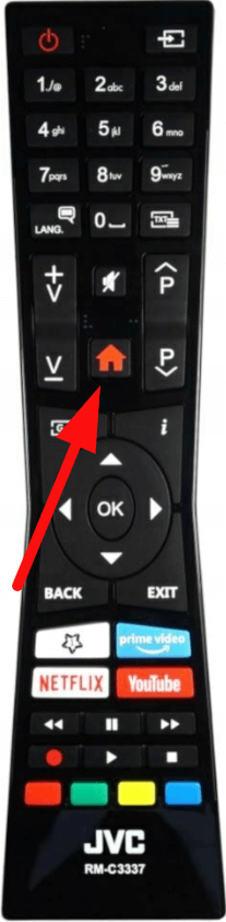 Press Home button on your JVC TV remote