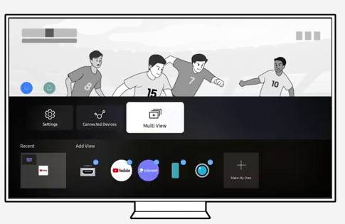 Multi View Samsung TV
