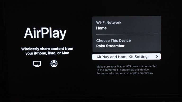 Enable AirPlay option