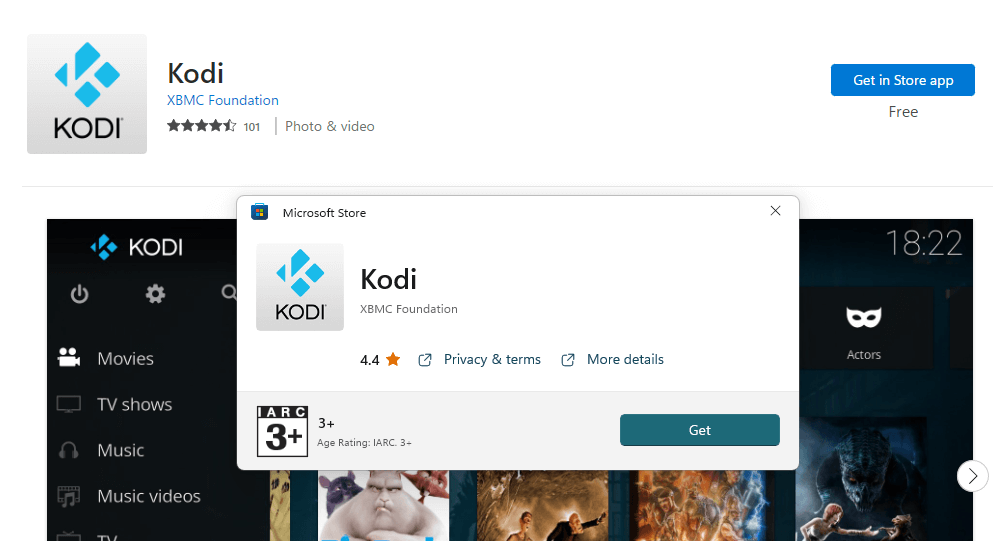 Get Kodi on windows pc