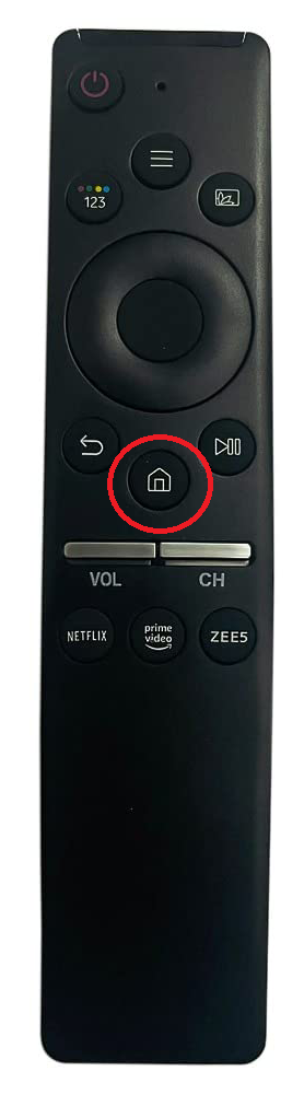Home button on Samsung TV remote