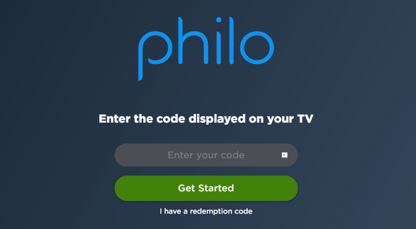 Activate Philo on Samsung Smart TV using the TV code