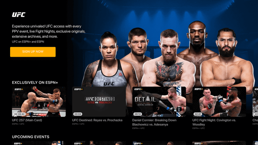 Watch UFC on Amazon Fire TV