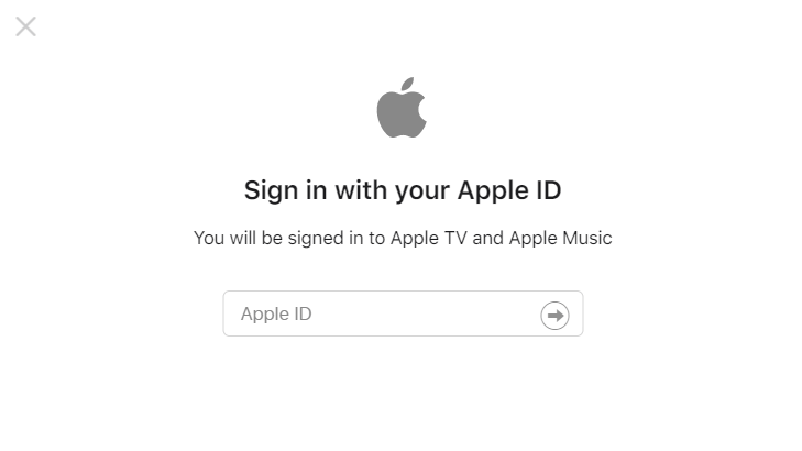 Sign in to Apple TV+ Subscription
