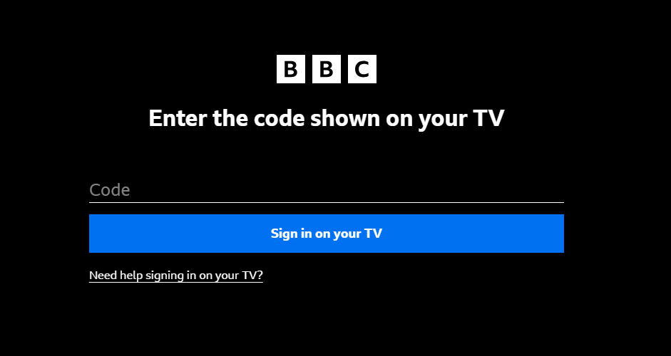 Activate BBC iPlayer